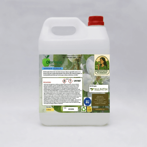 Ambientador profesional de manzana y devora olores.